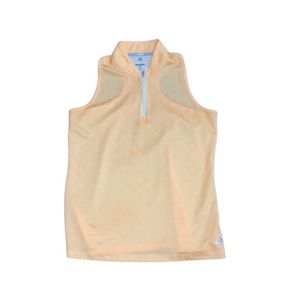 Adidas Racerback Sleeveless Golf Polo Shirt SZ L Sports Athletic Activewear